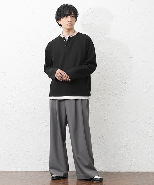 MinoriTY（マイノリティ） tシャツ 「MinoriTY」ダブルヘンリーロングT