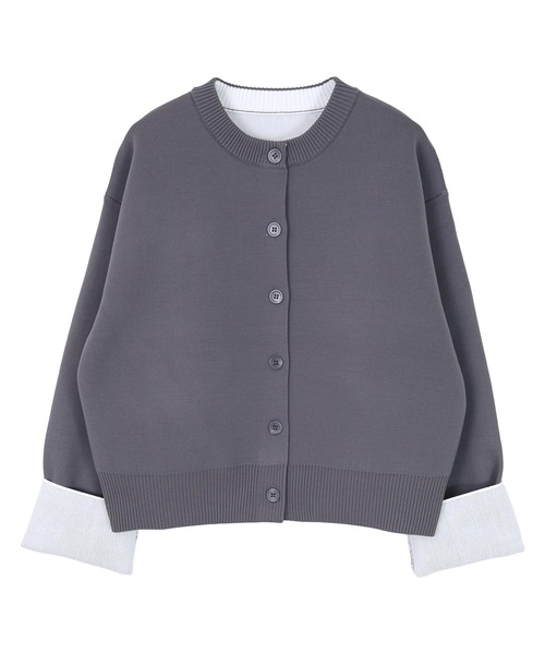 「miette」 ニットカーディガン M ブラウン レディース_画像3