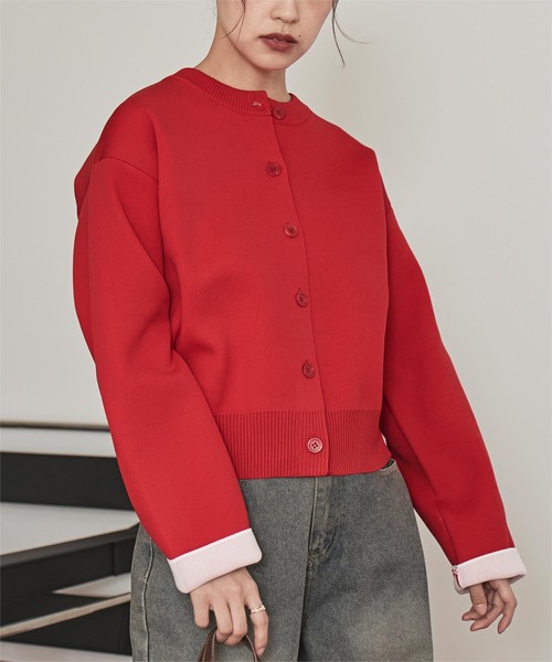 「miette」 ニットカーディガン M ブラウン レディース_画像7
