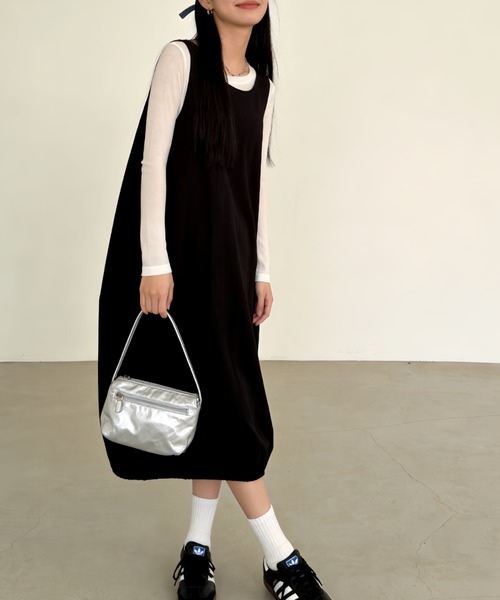 Sew loop ジャンパースカート 綿100％裾バルーンワンピース : ZOZOTOWN
