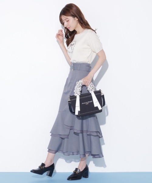 トートバッグ 「RIBBONシリーズ」フリルハンドルトート レディースの画像