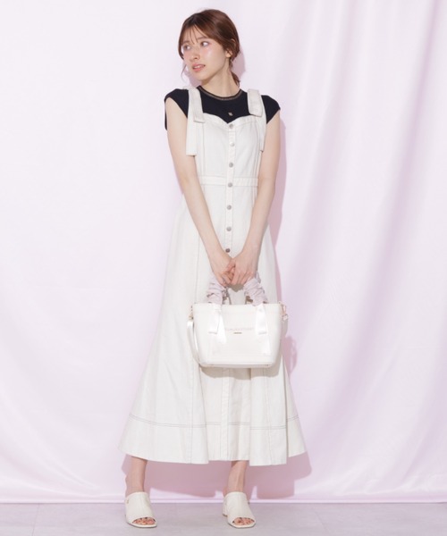 トートバッグ 「RIBBONシリーズ」フリルハンドルトート レディースの画像