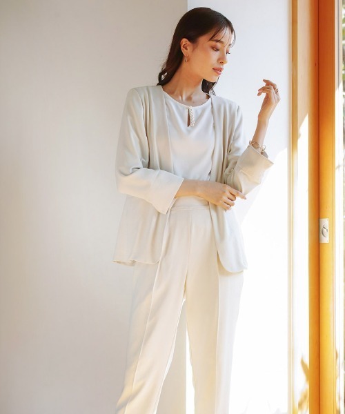 「Emilyan」 パンツスーツ M ネイビー レディース_画像5