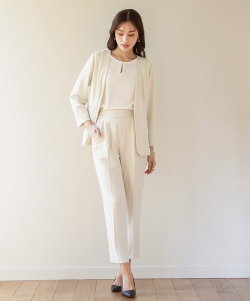 「Emilyan」 パンツスーツ M ネイビー レディース_画像6