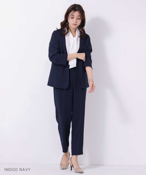 「Emilyan」 パンツスーツ M ネイビー レディース_画像9