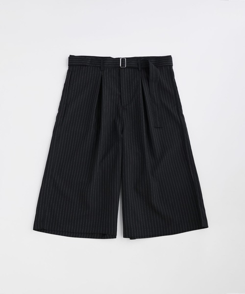 NAKER ハーフパンツ ワイドパンツ パンツ ツータックバミューダ