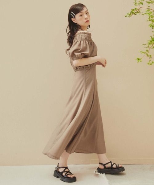 「archives」 コンビワンピース MEDIUM モカ レディース_画像5