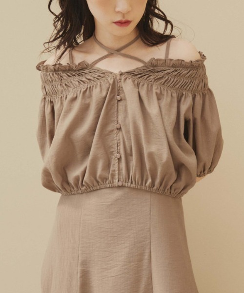「archives」 コンビワンピース MEDIUM モカ レディース_画像7