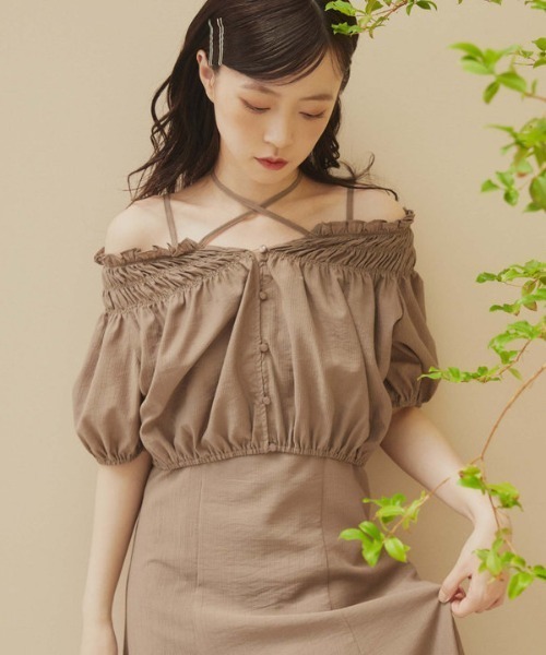 「archives」 コンビワンピース MEDIUM モカ レディース_画像9