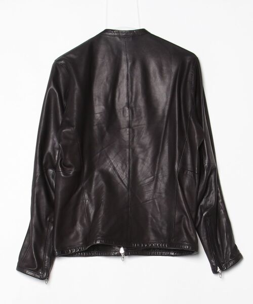 BEAMS（ビームス） レザーブルゾン M ブラック メンズ : ZOZOTOWN