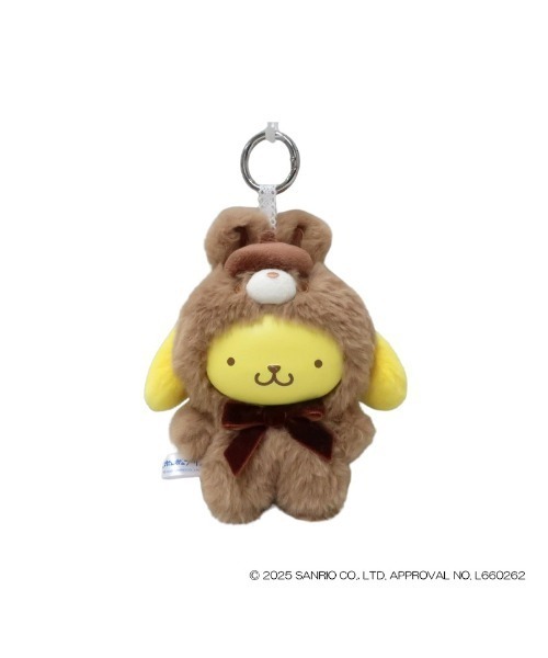 ポムポムプリン 虎 キーホルダー キーホルダー ポムポムプリン ファインフェイスミニ ラテバニー NAKA