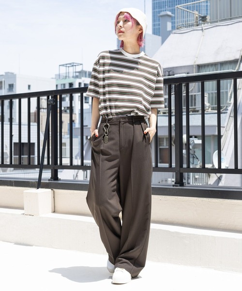 「PBLIM」 スラックス MEDIUM ブラウン レディース_画像2