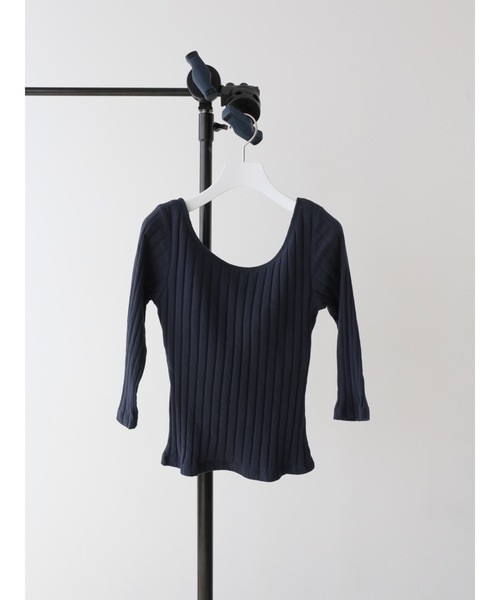 「Katrin TOKYO」 7分袖カットソー FREE ネイビー レディース_画像9