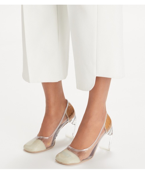 「TORY BURCH」 パンプス 24cm グレー レディース_画像5