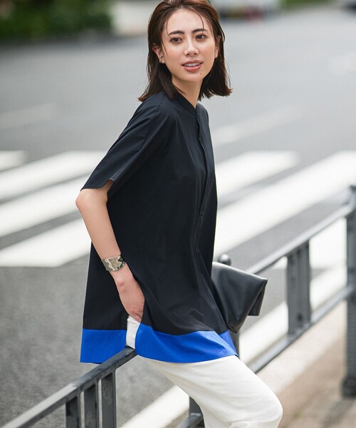 「ICB」 半袖ワンピース 0 ベージュ レディース_画像2
