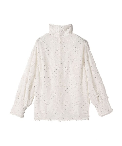 「crinkle crinkle crinkle」 長袖ブラウス ONE SIZE オフホワイト レディース_画像2