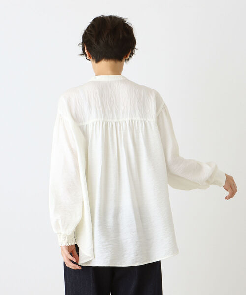 「Afternoon Tea」 長袖ブラウス MEDIUM オフホワイト レディース_画像3