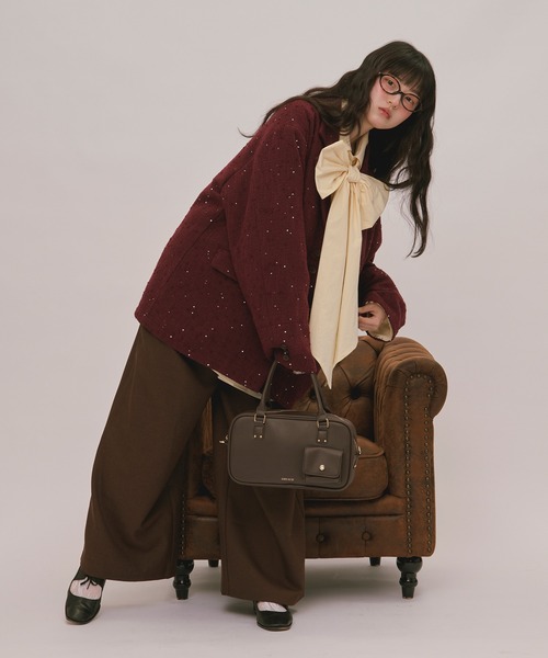 loin nuit ジャケット テーラードジャケット nuance button lace