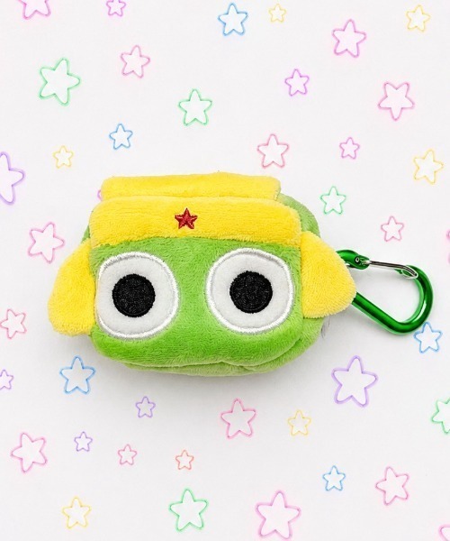 nini toys ポーチ 「nini toys」「ケロロ軍曹」カラビナ付ぬいぐるみ