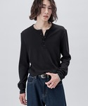 tシャツ Compact rib henley...の詳細画像1