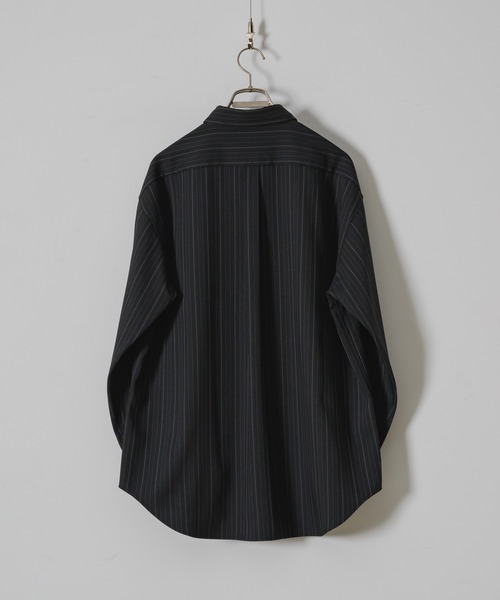 「Casper John」 長袖シャツ SMALL チャコールグレー メンズ_画像3
