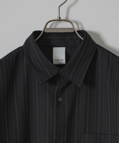 「Casper John」 長袖シャツ SMALL チャコールグレー メンズ_画像5