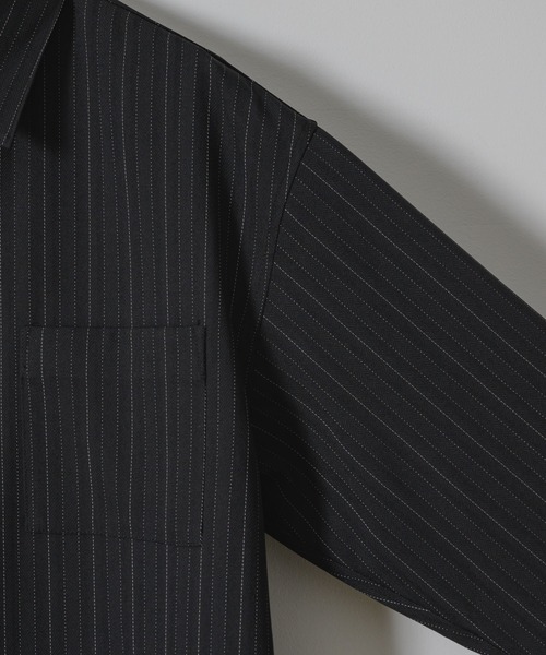 「Casper John」 長袖シャツ SMALL チャコールグレー メンズ_画像7