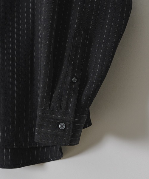 「Casper John」 長袖シャツ SMALL チャコールグレー メンズ_画像8