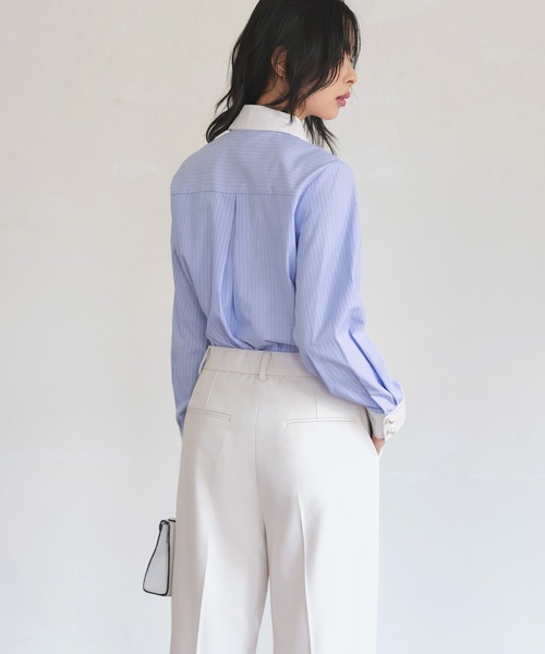 「RUIRUE BOUTIQUE」 長袖シャツ L ラベンダー レディース_画像3