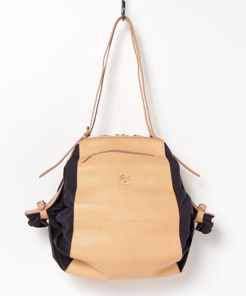 ショルダーバッグ バッグ IL BISONTE /  CANVAS x LEATHER / ショルダーバッグ レディース メンズの画像