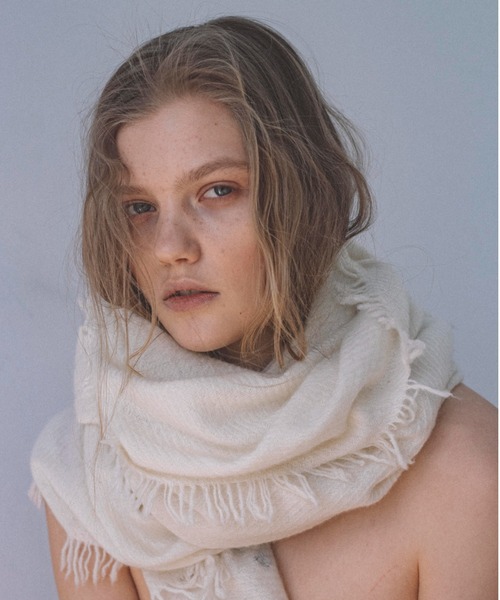 Elegancese マフラー ストール 「elegancese」fringe ピュアカシミア