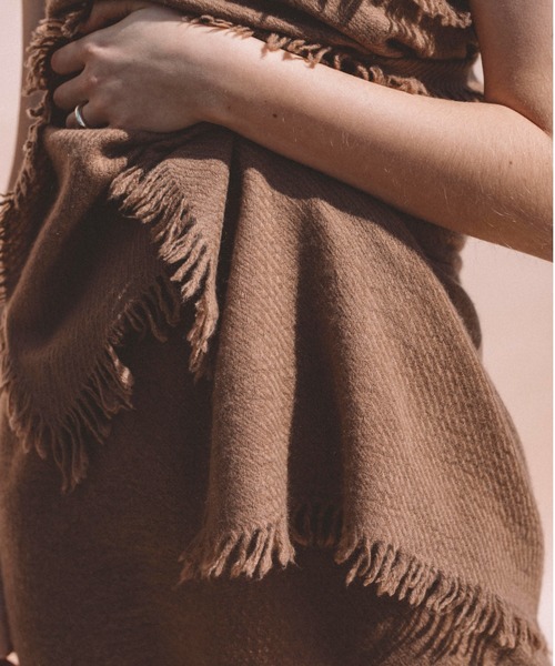 Elegancese マフラー ストール 「elegancese」fringe ピュアカシミア