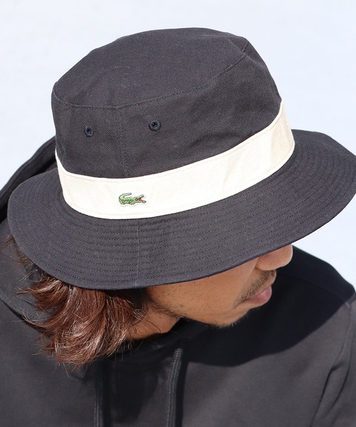 LACOSTE（ラコステ） 帽子 ハット リバーシブル ワンポイントロゴ 刺繍