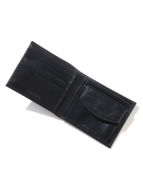 カルバンクライン コンパクト財布 LV04F1028G ブラック PUレザー Calvin Klein 財布 「Calvin Klein/カルバンクライン」ワン