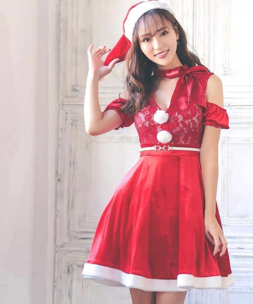 Tika（ティカ） コスプレ サンタ コスプレ かわいい ネックリボン