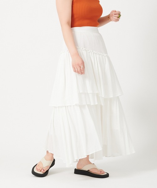 超ポイントアップ祭スカート ランダムティアードスカート ボトムス パンツ レディースファッション ファッション 12 226 Www Jesuitnola Org