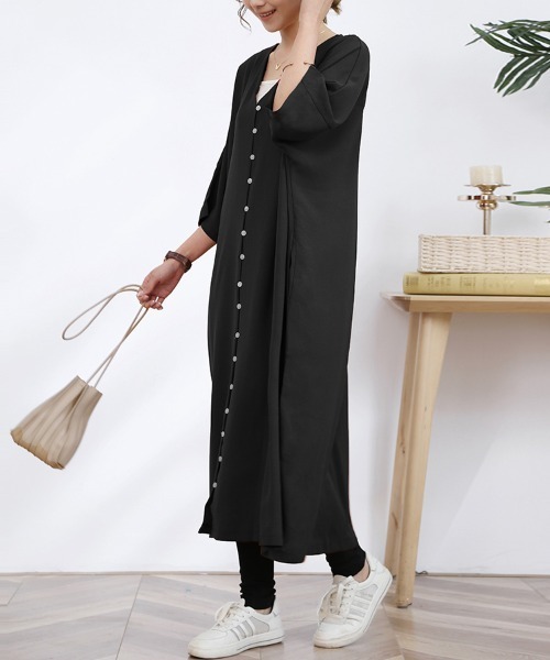 ネイビー Vネック 半袖 ロングワンピース ワンピース vネックロングワンピース 半袖 : ZOZOTOWN Yahoo!店