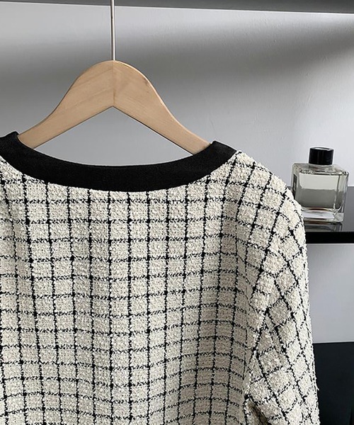 Girly Doll ジャケット ノーカラージャケット ノーカラーリボン