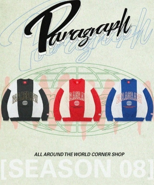 PARAGRAPH カラーブロック トレーナー Paragraph トレーナー スウェット PARAGRAPH(パラグラフ)/22AW