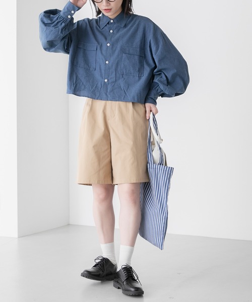 BONLECILL（ボンルシール） シャツ ブラウス ダンガリーデニム