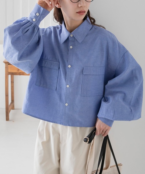 BONLECILL（ボンルシール） シャツ ブラウス ダンガリーデニム