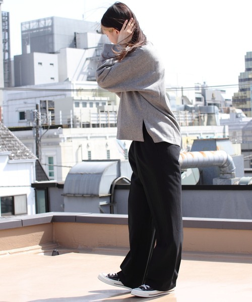 tシャツ LE GLAZIK/ル グラジック　Vネックプルオーバー　V-NECK PULLOVER　LG-B0212 WFT レディース LE GLAZIK tシャツ GLAZIK/ル グラジック Vネックプルオーバー V