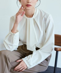 RUIRUE BOUTIQUE ブラウス シャツ ストレッチ ｜ スカーフタイ