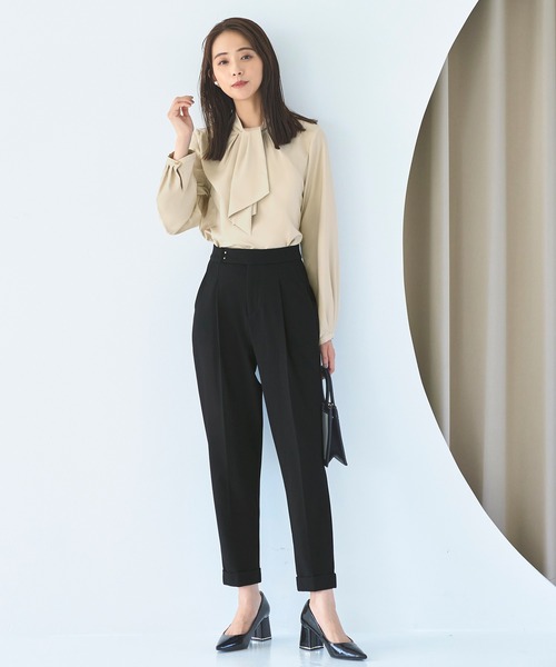 RUIRUE BOUTIQUE ブラウス シャツ ストレッチ ｜ スカーフタイ
