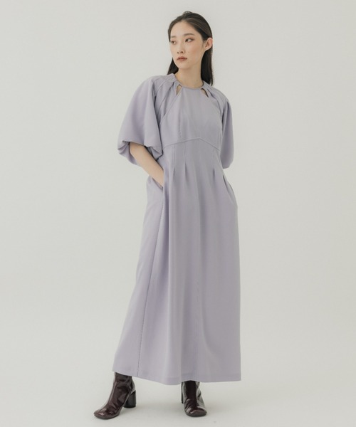 新品ミューラル　ロングワンピース mu21s-001 MURRAL（ミューラル）の「MURRAL/mu21ss-0201 Framed flower