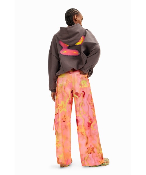 極美品♡デシグアル　コリーナストラーダ　デニム　パンツ　ワイド　ビジュー　個性的 Desigual（デシグアル） ワイドパンツ パンツ 「Desigual×Collina