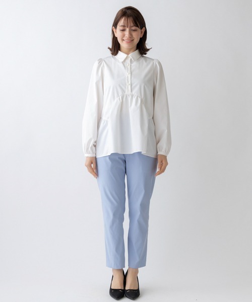 SONO ミニフリルノーブルCHブラウス LIGHT BLUE ソーノ SONO ミニフリルノーブルCHブラウス ブルー - メルカリ