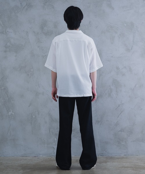 AROUND FLAVA シャツ oversized heart sheer shirt / オーバーサイズ