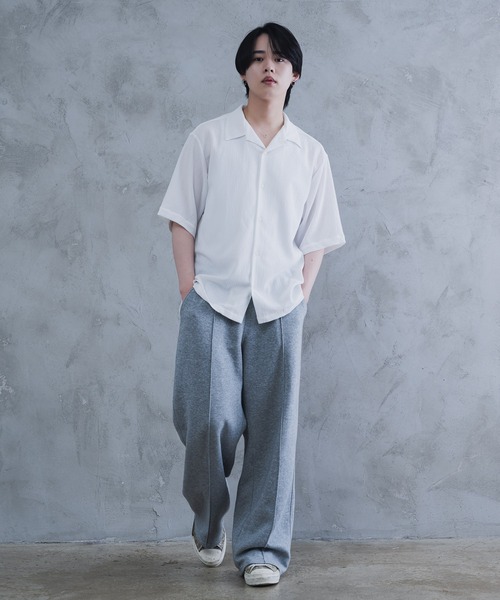 AROUND FLAVA シャツ oversized heart sheer shirt / オーバーサイズ