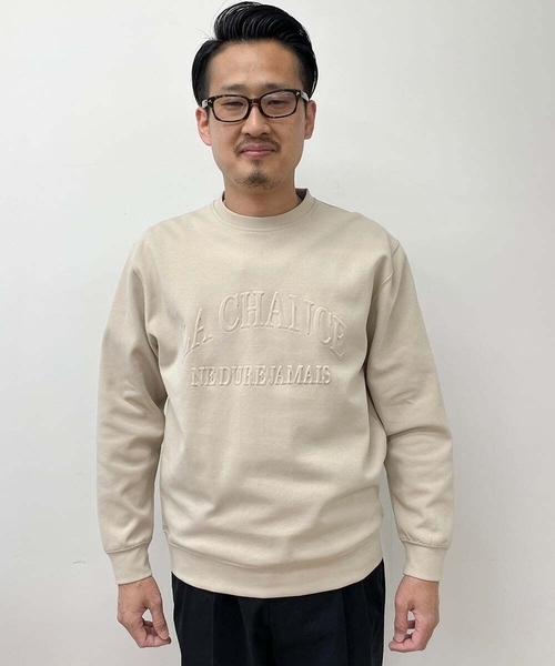 トレーナー スウェット 「ドライタッチ」ダンボールエンボスロゴプルオーバー（さらっとクリーンシリーズ） メンズ | a.v.v | 17